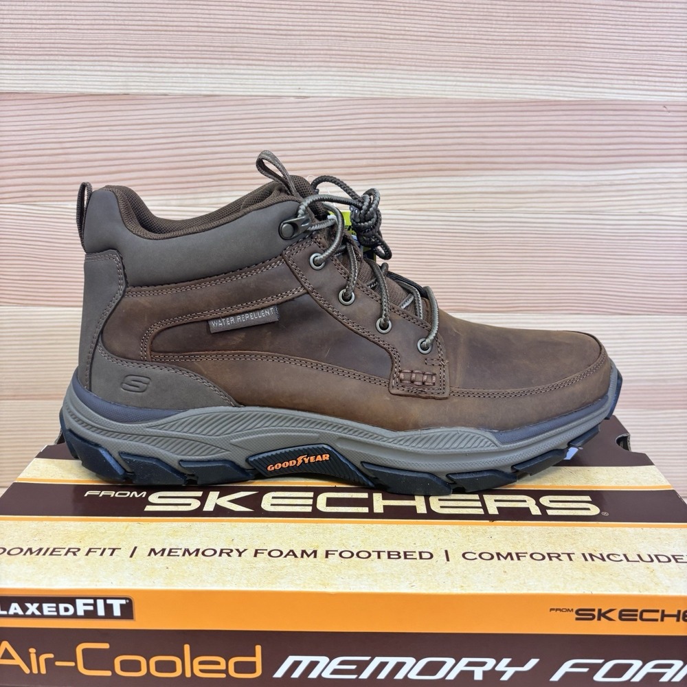 Skechers Mens Relaxed Fit Respected Boswell Hiking Boots 204454 Sz 11.5